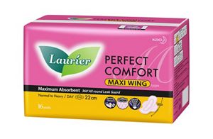 Laurier Perfect Comfort Super Maxi Wing 16s