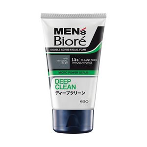 Men's Biore Double Scrub Facial Foam Deep Clean 50g