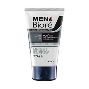 Men's Biore Double Scrub Facial Foam Bright Energy 100g