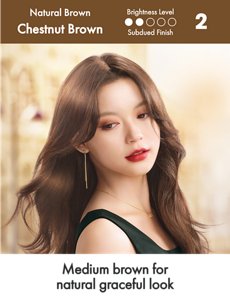 Chestnut Brown. Brightness Level: Subdued Finish. 2 out of 5.