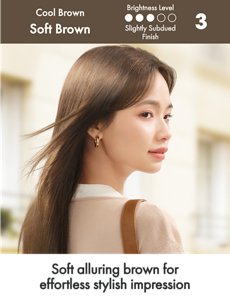 Soft Brown. Brightness Level: Slightly Subdued Finish. 3 out of 5.