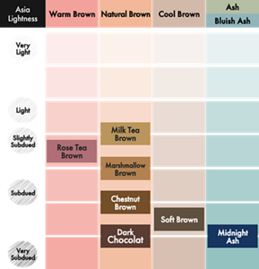 Liese Creamy Bubble Color. Color Map.