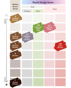 Liese Blauné Creamy Foam Color. Color Chart.