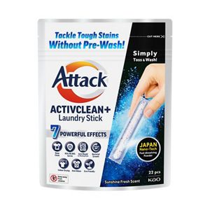 Attack ActivClean+ Laundry Stick 22pcs