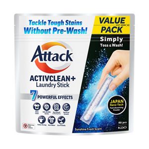 Attack ActivClean+ Laundry Stick 46pcs