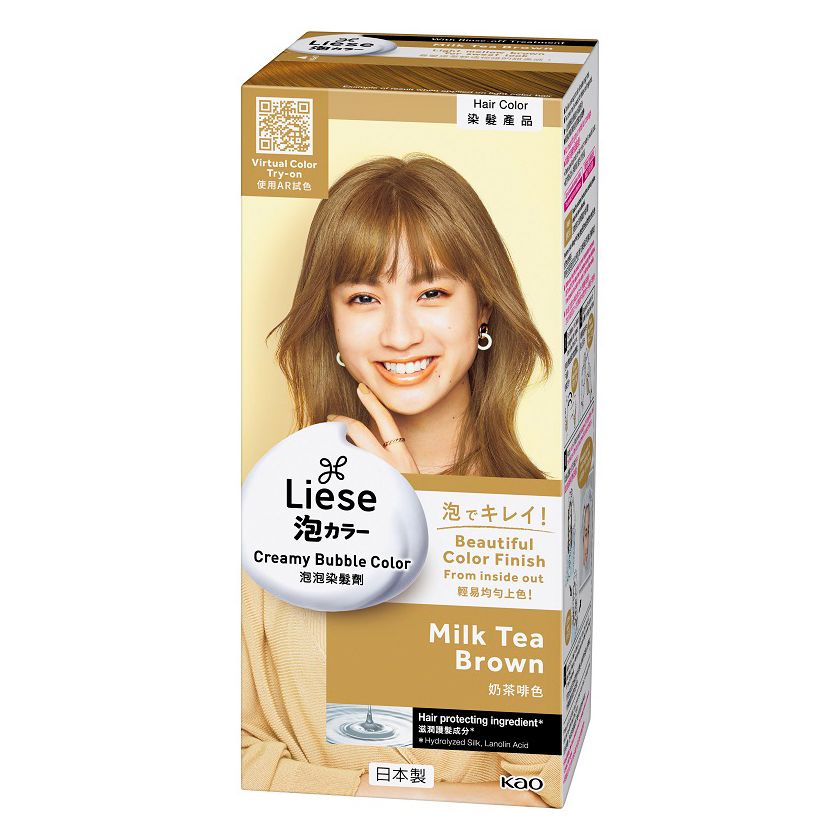 Kao Singapore | Product Catalog | Liese Creamy Bubble Color Milk Tea Brown