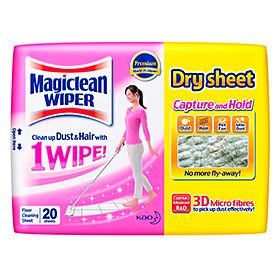 Magiclean Wiper Dry Sheets 20s
