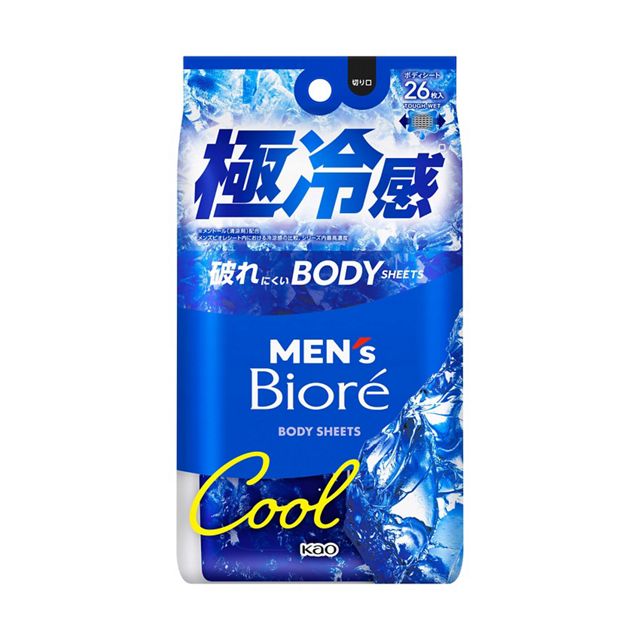 Kao Singapore | Product Catalog | Men's Biore Body Sheets Extreme Cool