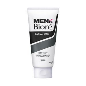 Men's Biore Black and White Double Scrub Facial Wash
