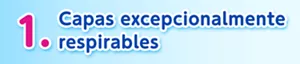 1 Capas excepcionalmente respirables