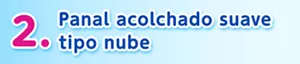 2 Panal acolchado suave tipo nube