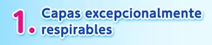 1 Capas excepcionalmente respirables