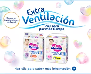 Basado en investigaciones de la piel. Extra Ventilación. Piel seca por más tiempo. Haz clic para saber más información