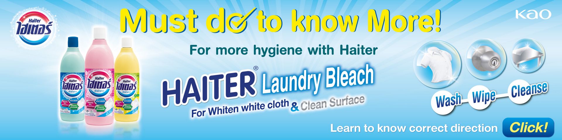 Kao Thailand | Product catalogue | HAITER®