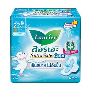 Laurier Soft and Safe Slim Cool 22 cm. 7 pcs.
