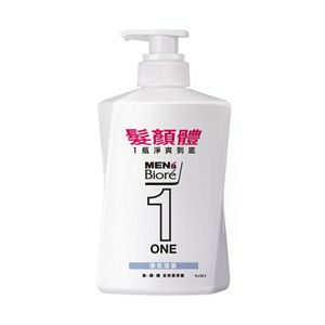 MEN'S Biore ONE 髮顏體全效潔淨露-淨皂清香 480ml