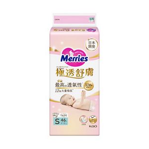 妙而舒 極透舒膚黏貼型紙尿褲 S size 46片