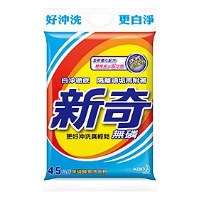 新奇無磷酵素洗衣粉 4.5kg