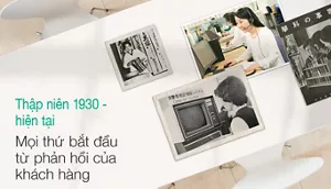 Thập niên 1930 - hiện tại Mọi thứ bắt đầu từ phản hồi của khách hàng
