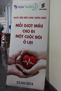 Bảng tin về hoạt động hiến máu nhân đạo