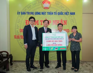 Công ty TNHH Kao Việt Nam trao tặng 15000 bộ quà tặng trị giá 1,4 tỷ cho Ủy ban trung ương mặt trận tổ quốc Việt Nam