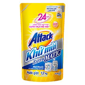 Nước Giặt Attack Khử Mùi Extra Matic