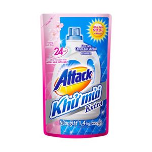 Nước Giặt Attack Khử Mùi Extra - Hương Anh Đào