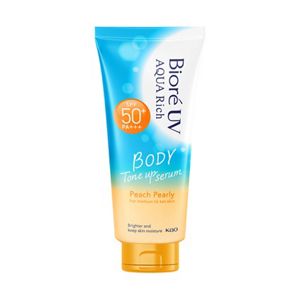 Bioré UV Aqua Rich Serum Chống nắng Dưỡng thể Nâng tông Peach Pearly