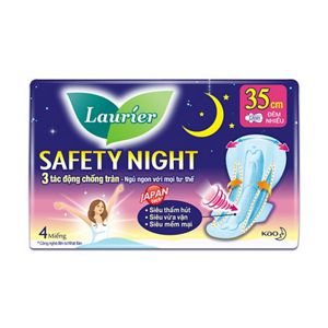 Laurier Safety Night Đêm Siêu An Toàn 35cm 4 miếng