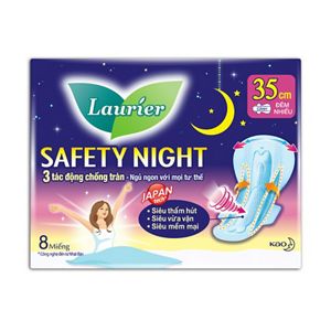 Laurier Safety Night Đêm Siêu An Toàn 35cm 8 miếng