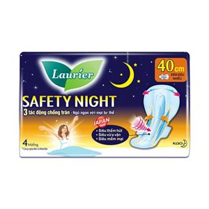 Laurier Safety Night Đêm Siêu An Toàn 40cm 4 miếng