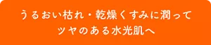 うるおい枯れ・乾燥くすみに潤ってツヤのある水光肌へ