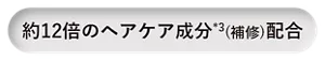 約12倍のヘアケア成分*3（補修）配合
