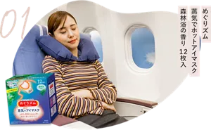 01　めぐりズム　蒸気でホットアイマスク　森林浴の香り　12枚入り