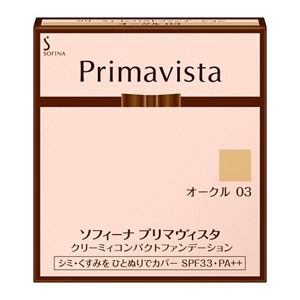 ソフィーナ　プリマヴィスタ　クリーミィコンパクトファンデーション　オークル０３