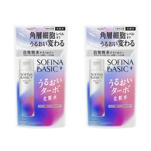 【2個セット】ソフィーナ　ＢＡＳＩＣ＋　うるおいターボ化粧水　レフィル　2個セット（BIG　ポンプタイプ用）