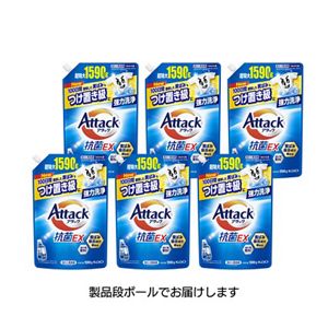 アタック抗菌ＥＸ　つめかえ用　１５９０ｇ　６個セット【ケース販売】