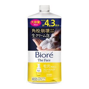 ビオレ　ザフェイス　泡洗顔料　スムースクリア　つめかえ用　大容量
