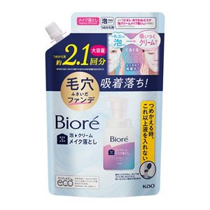 ビオレ　おうちｄｅエステ　泡クリームメイク落とし　つめかえ用　３５５ｍｌ