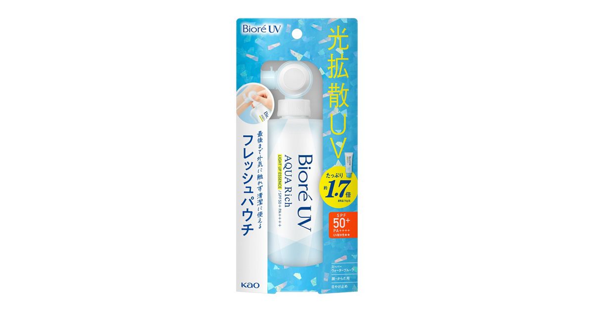 ビオレ UV アクアリッチ ライトアップエッセンス フレッシュパウチ 