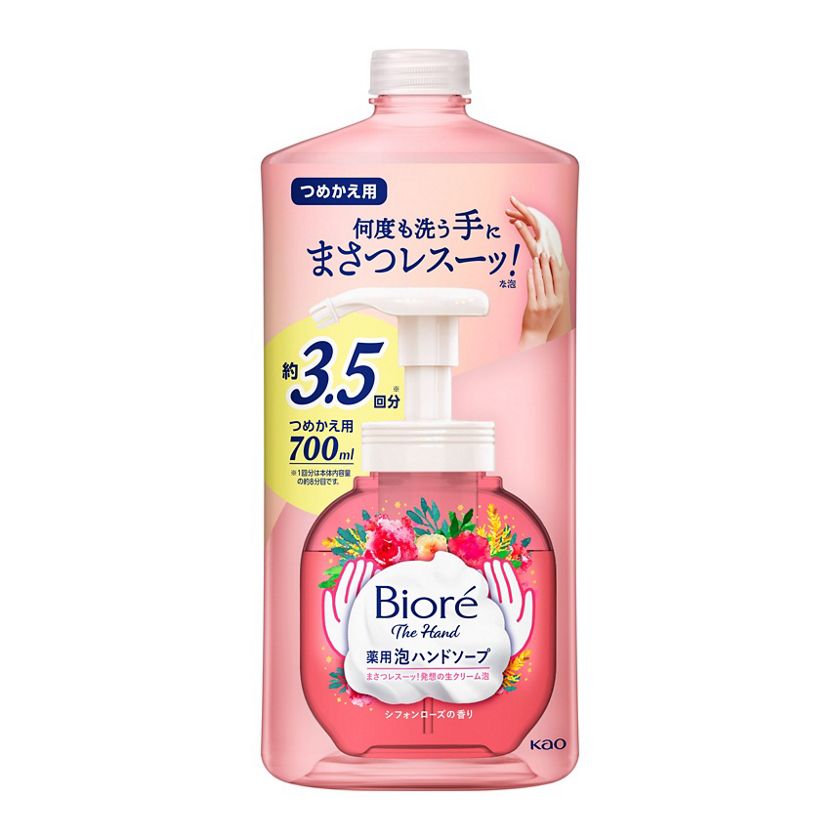 ビオレ ザ ハンド 泡ハンドソープ 朝の摘みたてローズの香り つめかえ 