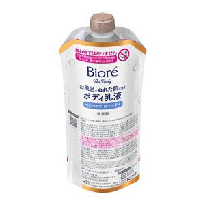 ビオレ　ザ　ボディ　お風呂でぬれた肌に使うボディ乳液　肌すべすべ　無香料　つりさげパック　２８５ｍｌ