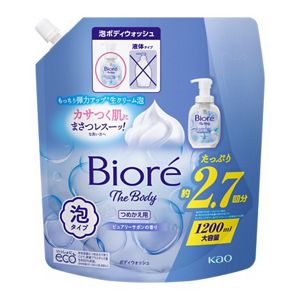 ビオレ　ザ　ボディ　泡タイプ　ピュアリーサボンの香り　つめかえ用　１２００ｍｌ