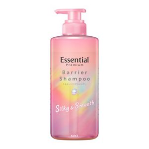 エッセンシャル　プレミアム　うるおいバリアシャンプー　シルキー＆スムース　ポンプ　４５０ｍｌ
