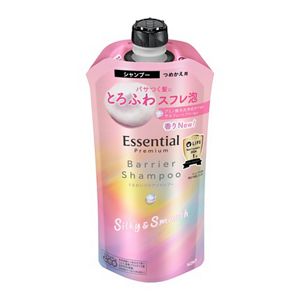 エッセンシャル　プレミアム　うるおいバリアシャンプー　シルキー＆スムース　つめかえ用　３４０ｍｌ