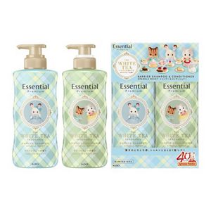 エッセンシャル　プレミアム　バリアスパークルモイストポンプセット　シルバニアファミリーデザイン・ホワイトティーの香り　８６０ｍｌ