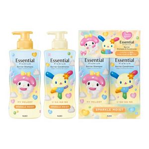 エッセンシャル　プレミアム　バリアスパークルモイストポンプセット　サンリオデザイン　８６０ｍｌ