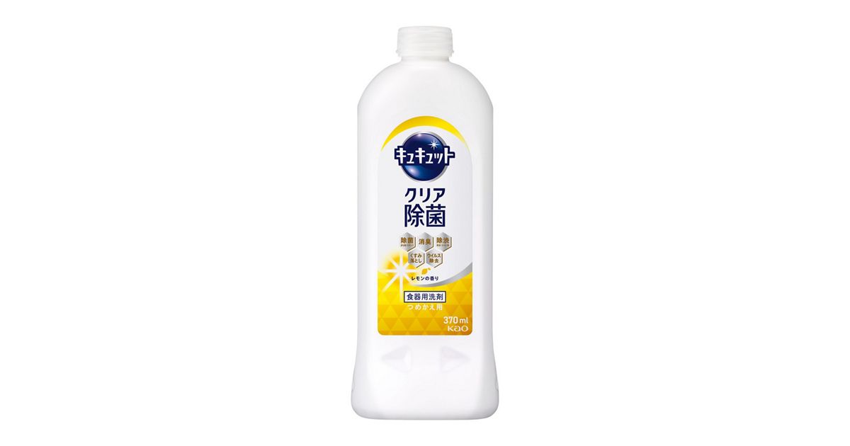 キュキュット クリア除菌 レモンの香り つめかえ用 370ml | 花王 