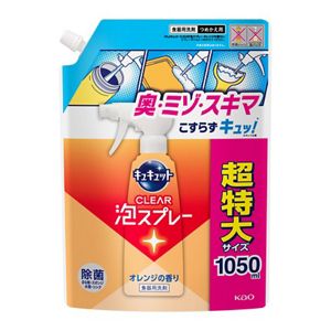 キュキュット　ＣＬＥＡＲ泡スプレー　オレンジの香り　つめかえ用　１０５０ｍｌ