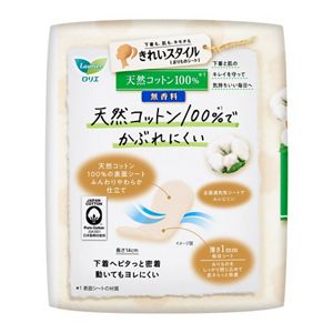 ロリエ　きれいスタイル　天然コットン１００％　５４コ入